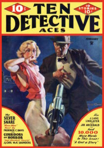 Ten Detective Aces, Feb 1935 cover