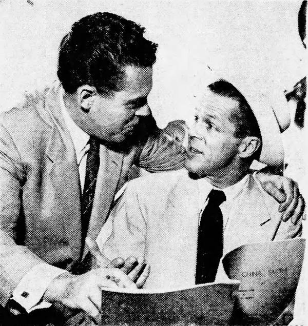 Robert C. Dennis with Dan Duryea c. 1941