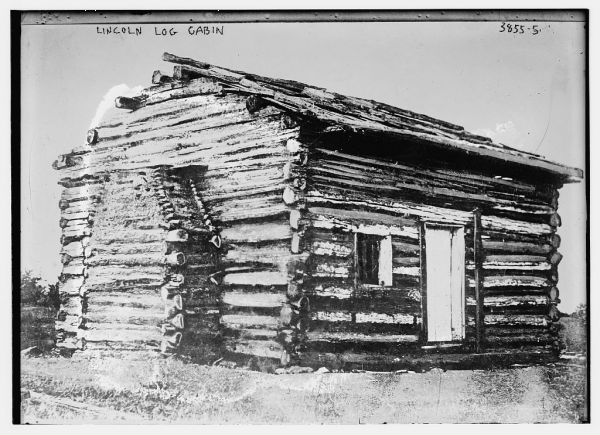 The log cabin where Abraham Lincoln was born